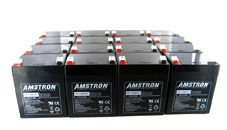 A group of sealed lead acid batteries